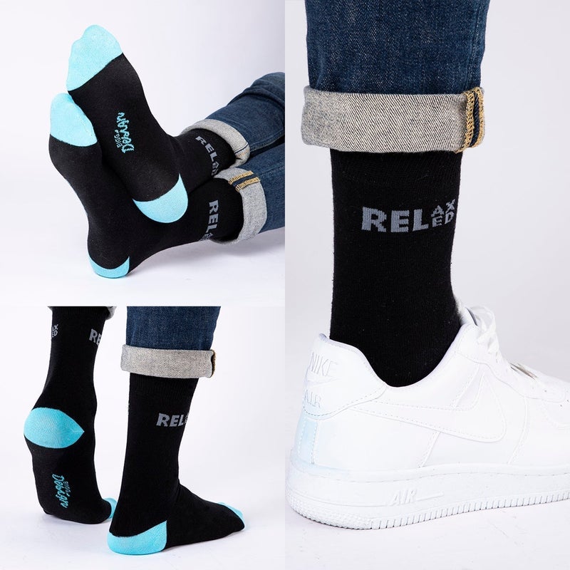 Biggdesign 7 Pairs of  Ankle High Long Socks for Men, Breathable Cotton Material Patterned Socks, Casual Socks For Men, US 8-12 Size, Gift Packaging - Image 5